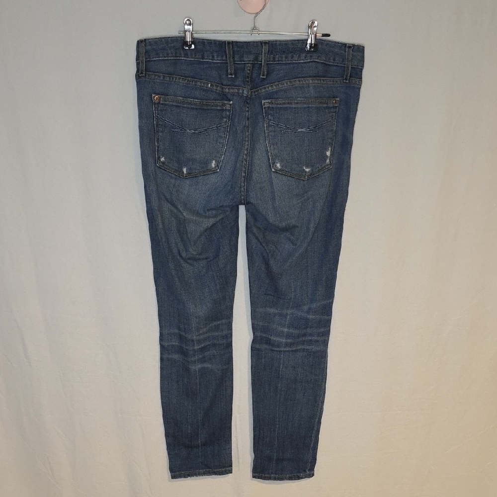 GAP Women's Distressed Blue Skinny Jeans - Picture 2 of 4